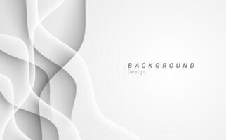 abstract white wavy smoke layer background design vector