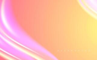 Orange wavy blur soft smooth glow abstract background design vector