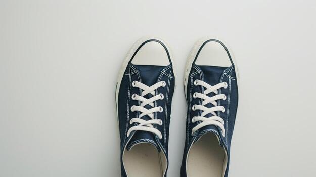 AI generated Navy Western Boots isolated on flat white background with copy space for advertisement. Generative AI photo