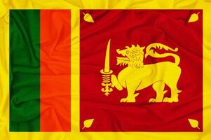 Flag of Srilanga Realistic Design photo