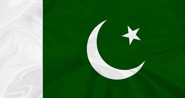 bandera de Pakistán realista diseño foto
