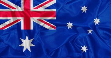 Flag of Australia Realistic Design photo
