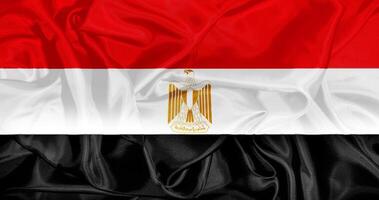 bandera de Egipto realista diseño foto