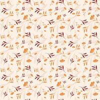 small flowers repeated pattern background vector