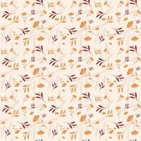 small flowers repeated pattern background vector