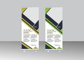 Business Corporate rollup banner design. pro vector. vector