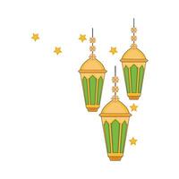 illustration of ramadan lantern vector