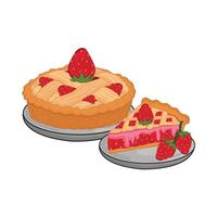 illustration of pie vector