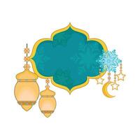 illustration of ramadan lantern vector