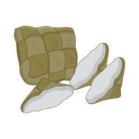 illustration of ketupat vector