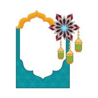 illustration of ramadan frame vector