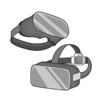 ilustración de vr lentes vector