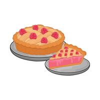 illustration of pie vector