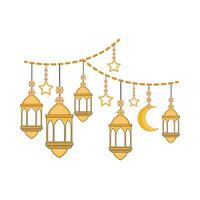 illustration of ramadan lantern vector