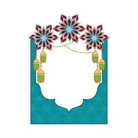 illustration of ramadan frame vector