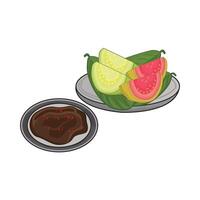 illustration of guava vector