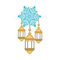 illustration of ramadan lantern vector