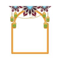 illustration of ramadan frame vector