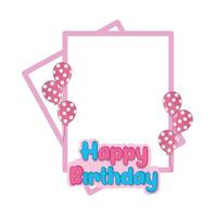 illustration of birthday frame vector