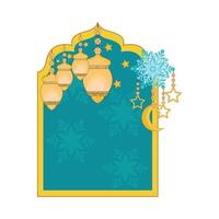 illustration of ramadan lantern vector