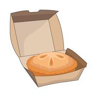 illustration of pie box vector