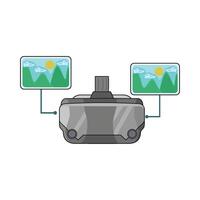 illustration of virtual reality vector