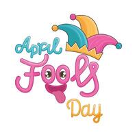 illustration of april fools day vector