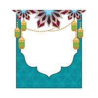 illustration of ramadan frame vector