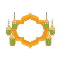 illustration of ramadan frame vector