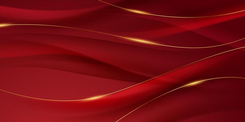 Abstract background design modern red and gold geometric elements vector illustration