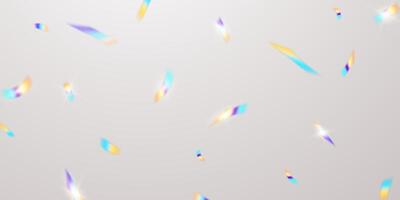 Colorful confetti and zigzag ribbons falling from above Streamers, tinsel vector