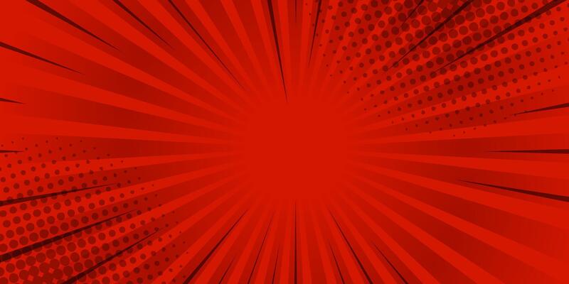 Halftone Pop Art Style Star Explosion Pattern Cartoon Light Effect Background. Vintage tone color. Vector illustration. wow gradient design banner