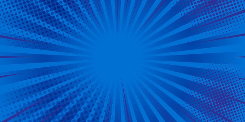 Halftone Pop Art Style Star Explosion Pattern Cartoon Light Effect Background. Vintage tone color. Vector illustration. wow gradient design banner
