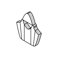 eco bag isometric icon vector illustration