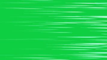 Horizontal Speed lines fast movement animation effect overlay isolated on green screen background video