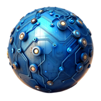 AI generated 3d world global network digital technology png