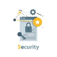 datos protección, concepto es datos seguridad acceso a Internet seguridad vector