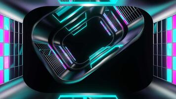 creatief trendy gekleurde abstract neon achtergrond vj lus animatie video