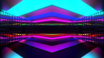 Creative Trended Colored Abstract Neon Background VJ Loop Animation video