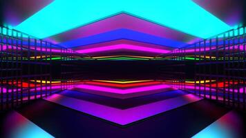 creatief trendy gekleurde abstract neon achtergrond vj lus animatie video