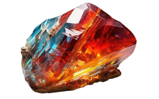 ai generiert Mineral Juwel Juwel auf transparent Hintergrund png