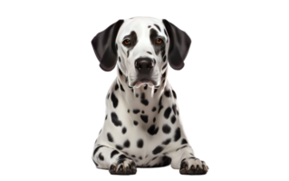 AI generated Dalmatian Pup on Transparent background png