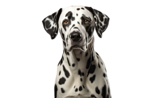 ai genererad lekfull dalmatian hund på transparent bakgrund png