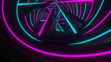 kreativ trendig farbig abstrakt Neon- Hintergrund vj Schleife Animation video