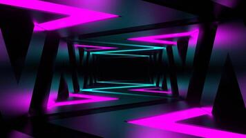 Creative Trended Colored Abstract Neon Background VJ Loop Animation video