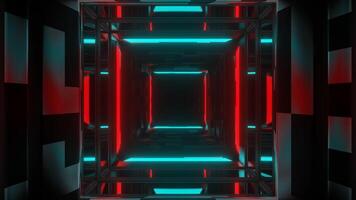 kreativ trendig farbig abstrakt Neon- Hintergrund vj Schleife Animation video