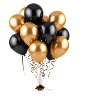 ai généré anniversaire des ballons transparent Contexte génératif ai png