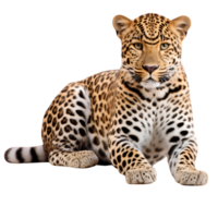 ai genererad gepard tiger transparent bakgrund generativ ai png