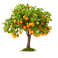 ai généré arbre pamplemousse Orange avec transparent Contexte génératif ai png