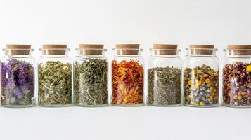 AI generated Apothecary Jar Arrangement, background image, generative AI photo